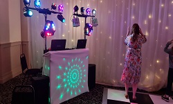 Disco Package 1 with star cloth and dance floor